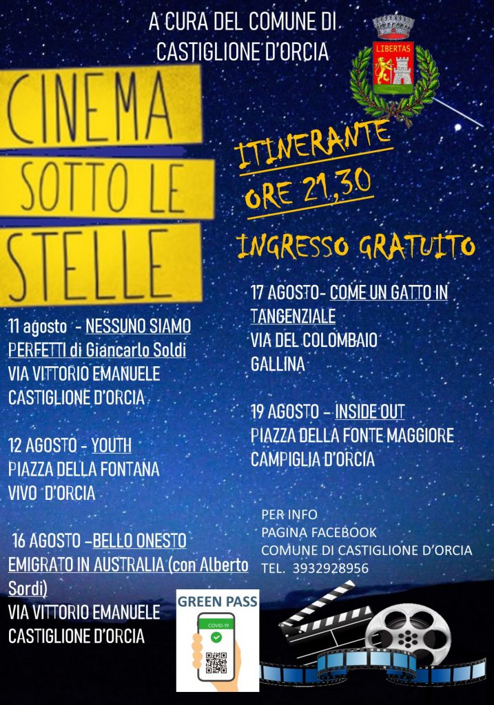 cinema sotto le stelle 2021